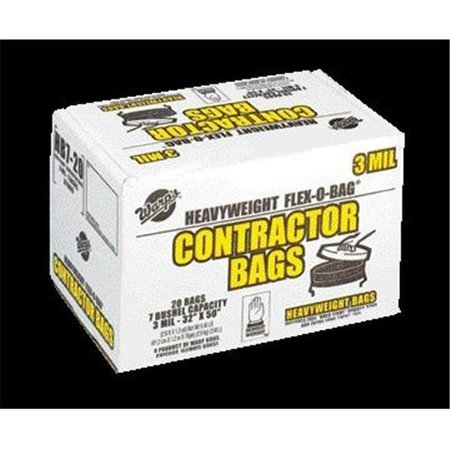 WARP BROTHERS Warp Brothers Contractor Bags 20 Count- Black 42 Gallon - HBP42-20-HBP7-20 635060